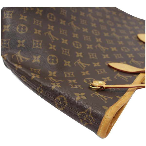 LOUIS VUITTON Neverfull MM Monogram Canvas Tote Shoulder Bag Brown