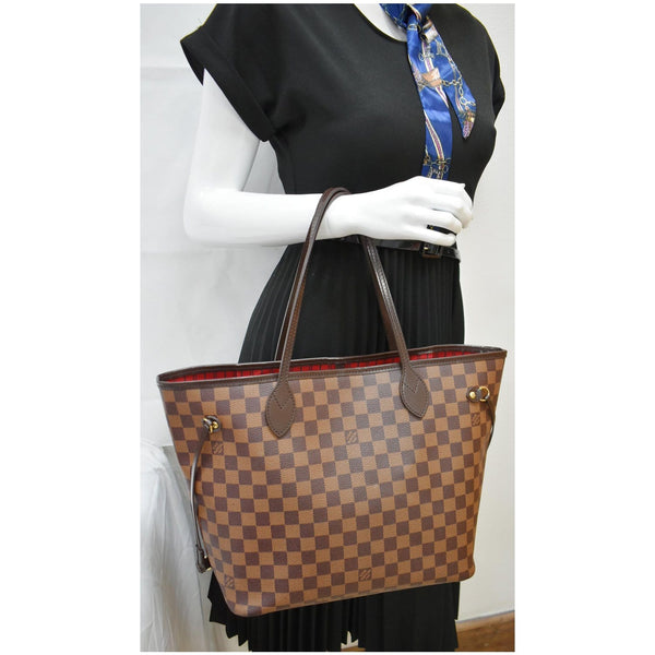 Louis Vuitton Neverfull MM Damier Ebene Tote Bag for women