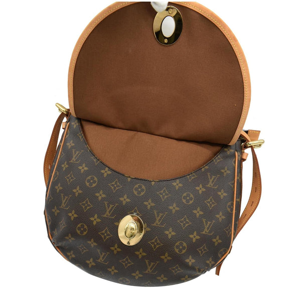 LOUIS VUITTON Tulum GM Monogram Canvas Shoulder Bag Brown
