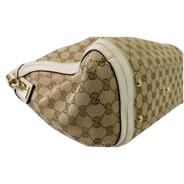 GUCCI Medium Bella GG Canvas Hobo Bag Beige 269949