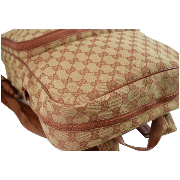 GUCCI Medium NY Yankees GG Canvas Backpack Bag Beige 536724