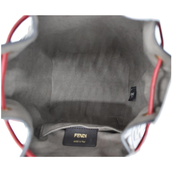 FENDI Mon Tresor Drawstring FF Canvas Bucket Bag Multicolor