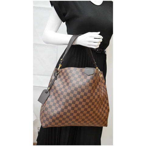 Louis Vuitton Graceful MM Damier Ebene Shoulder Bag
