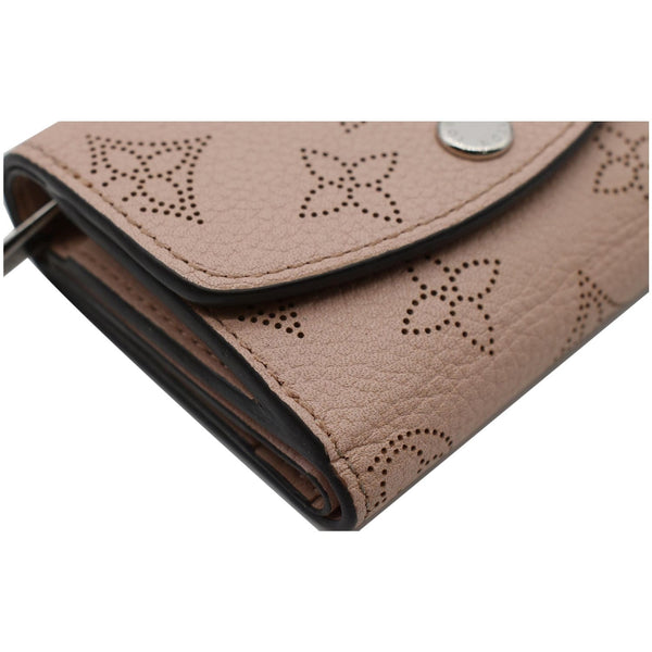 LOUIS VUITTON Iris Mahina Monogram Leather Compact Wallet Magnolia