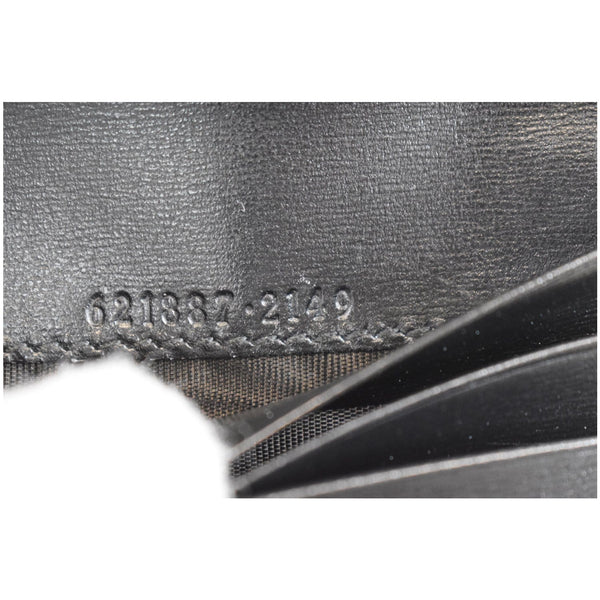 GUCCI Horsebit 1955 Card Case Wallet Black 621887