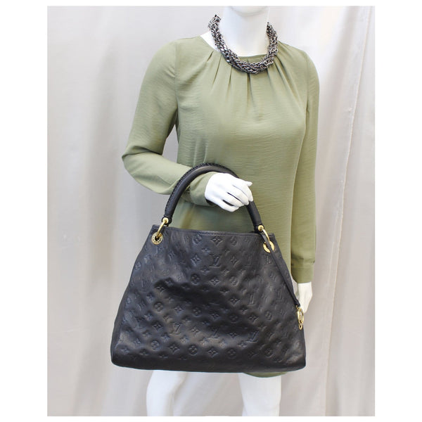 Louis Vuitton Artsy MM Empreinte Blue Infini Monogram Shoulder Bag-US