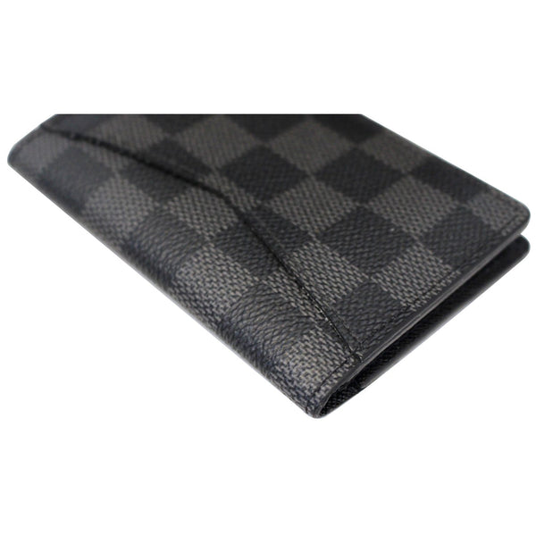 LOUIS VUITTON Pocket Organizer Damier Graphite Card Case Black-US