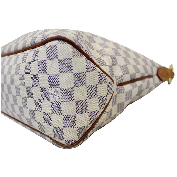 LOUIS VUITTON Delightful PM Damier Azur Shoulder Hobo Bag White