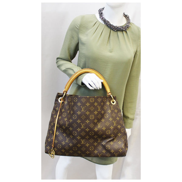 LOUIS VUITTON Artsy MM Monogram Canvas Hobo Shoulder Bag-US