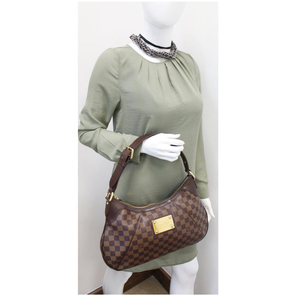 LOUIS VUITTON Thames GM Damier Ebene Shoulder Bag Brown