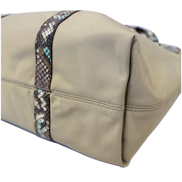 Henri Bendel Jetsetter Snake Convertible Backpack Brown