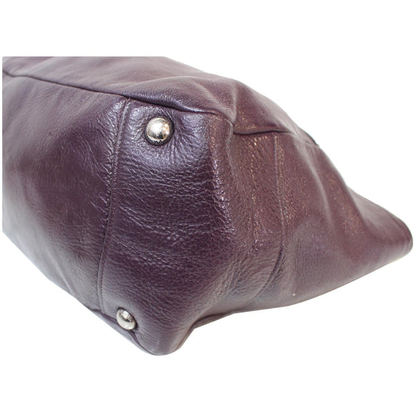 PRADA Cervo Lux Chain Shoulder Bag Purple