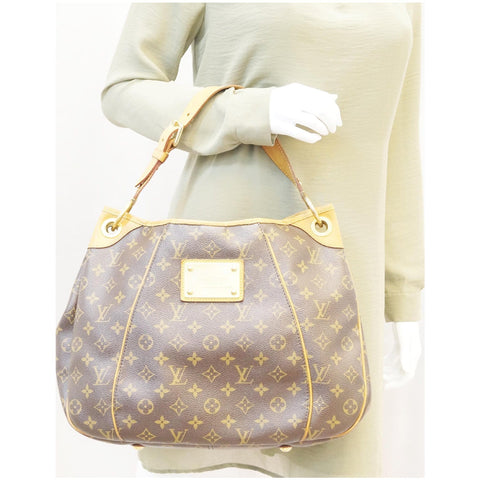 LOUIS VUITTON Galliera PM Monogram Canvas Shoulder Bag Brown-US