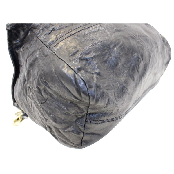 GIVENCHY Pandora Black Wrinkled Sheepskin Leather Shoulder Bag-US
