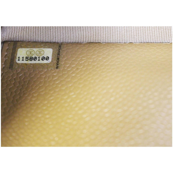 CHANEL Timeless WOC Caviar Leather Clutch Crossbody Bag Beige-US