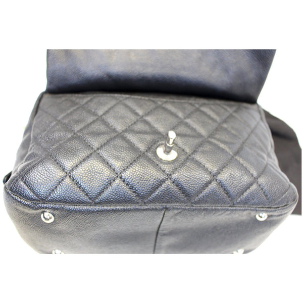 CHANEL Camera Case Quilted Caviar Leather Medium Flap Shoulder Bag-US