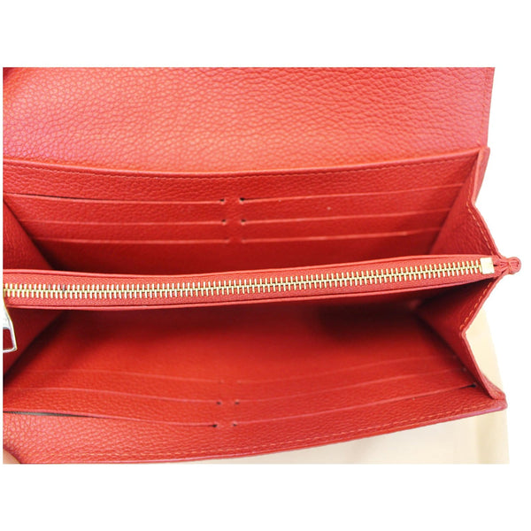 LOUIS VUITTON Scarlet Monogram Empreinte Wallet Red