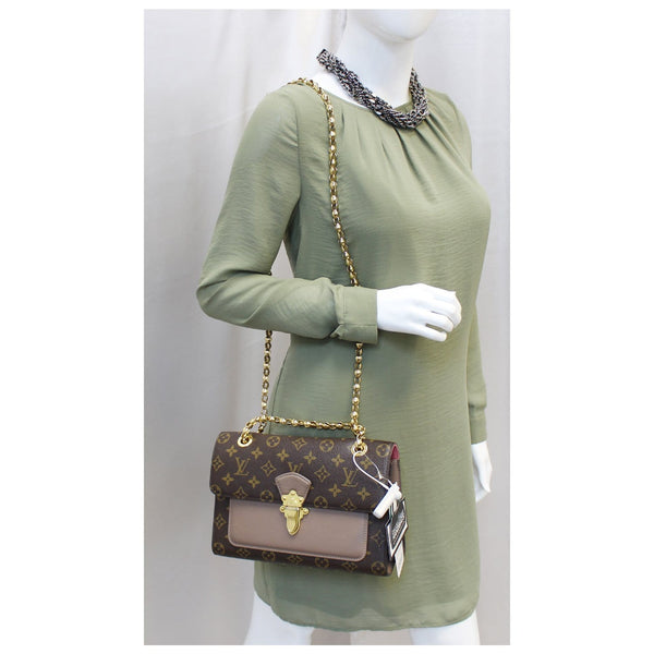 LOUIS VUITTON Victoire Monogram Canvas Shoulder Crossbody Bag-US