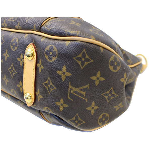 LOUIS VUITTON Galliera PM Monogram Canvas Shoulder Handbag Brown-US