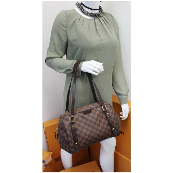 Louis Vuitton Rivington GM Damier Ebene Hand Bag