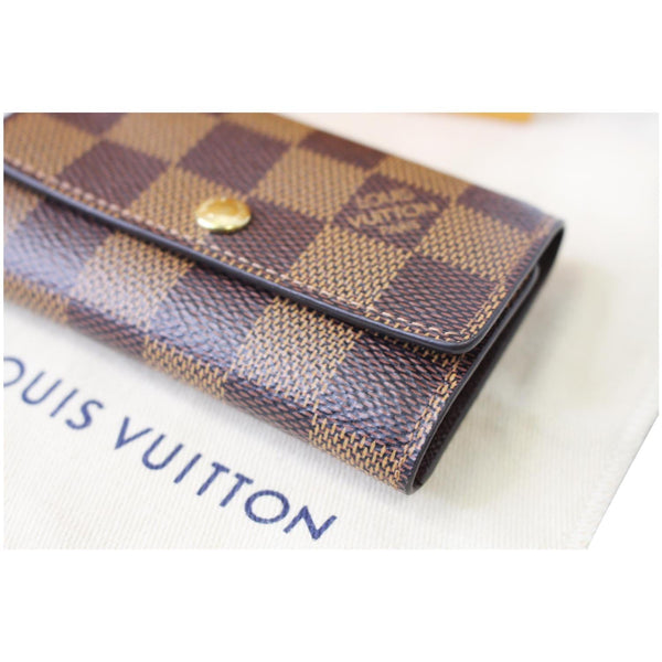 Louis Vuitton Damier Ebene 6 Key Holder Brown leather