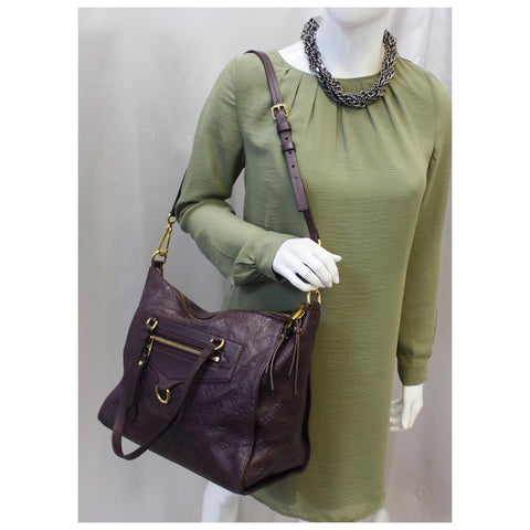 LOUIS VUITTON Lumineuse PM Monogram Empreinte Leather Shoulder Bag-US