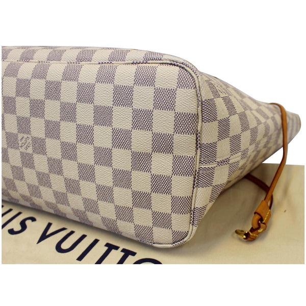 LOUIS VUITTON Neverfull MM Damier Azur Tote Shoulder Bag-US