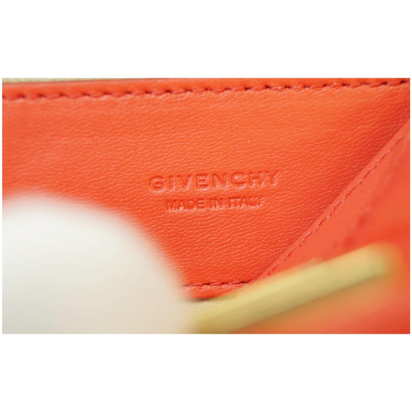 GIVENCHY GV3 Mini Quilted Leather Crossbody Bag Orange DD7110