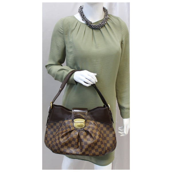 LOUIS VUITTON Sistina MM Damier Ebene Shoulder Bag-US