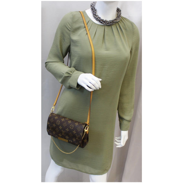 LOUIS VUITTON Favorite PM Monogram Canvas Crossbody Bag Brown-US