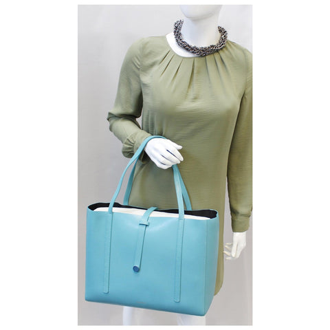 Tiffany & Co. Large Tiffany & Co. Textured Leather East West Tote Bag-US