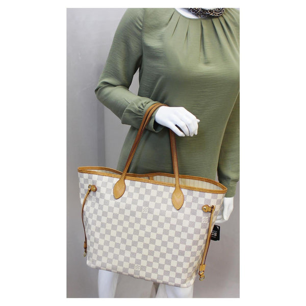 Louis Vuitton Neverfull MM Damier Azur Tote Bag for women
