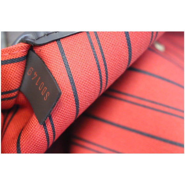 LOUIS VUITTON Neverfull MM Damier Ebene Tote Shoulder Bag Brown