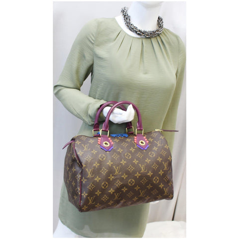 Louis Vuitton Totem Speedy 30 Monogram Canvas Satchel Bag