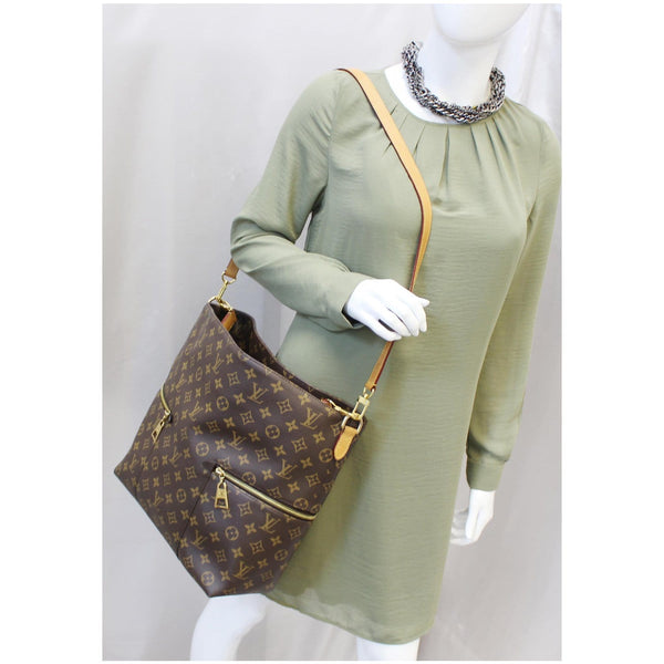 LOUIS VUITTON Melie Monogram Canvas Hobo Shoulder Bag Brown-US