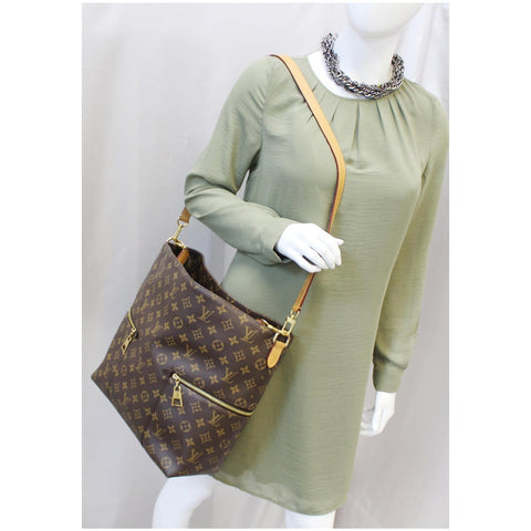 LOUIS VUITTON Melie Monogram Canvas Hobo Shoulder Bag Brown-US