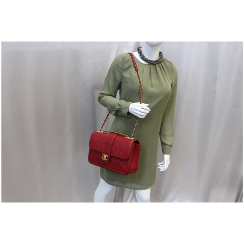 Chanel Flap Large Elegant CC Calfskin Shoulder Bag for women