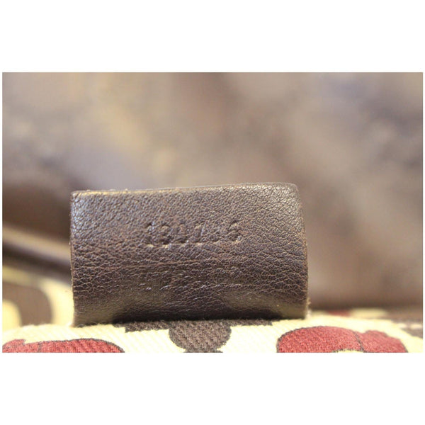 GUCCI Abbey Medium Leather Tote Shoulder Bag Dark Brown-US