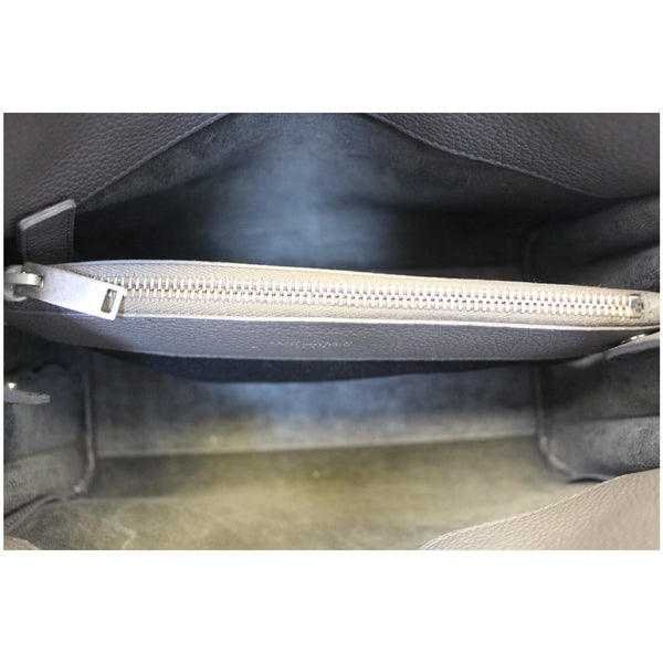 YVES SAINT LAURENT Sac de Jour Small Grained Leather Shoulder Bag Grey-US