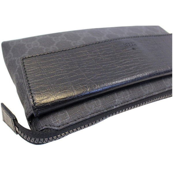 GUCCI GG Supreme Monogram Waist Bum Bag Black 161833-US