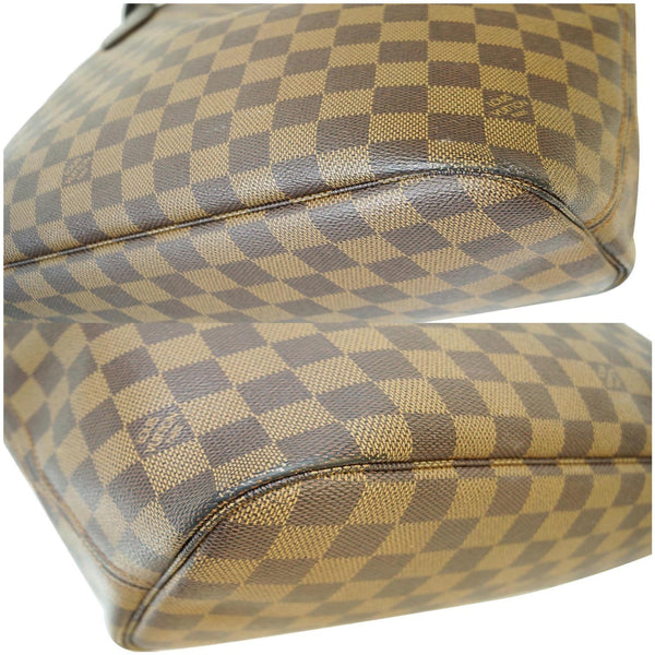 LV Neverfull MM Damier Ebene Bag tote shoulder bag exterior