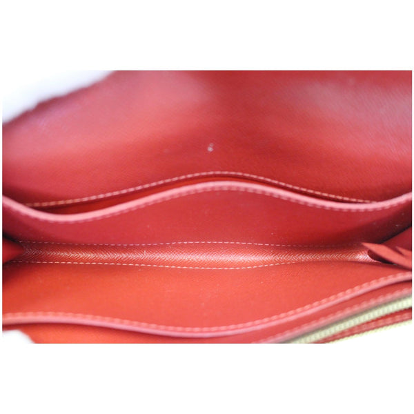 LOUIS VUITTON Caissa Damier Ebene Wallet Brown