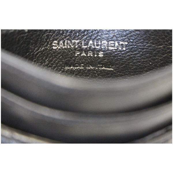 YVES SAINT LAURENT Loulou Matelasse Card Case Holder Black