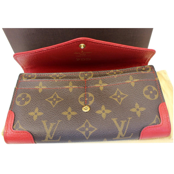 LOUIS VUITTON Sarah Retiro Monogram Canvas Wallet Brown/Cerise-US