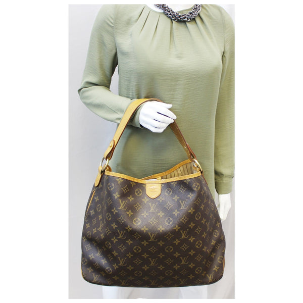 LOUIS VUITTON Monogram Canvas Delightful MM Tote Shoulder Bag