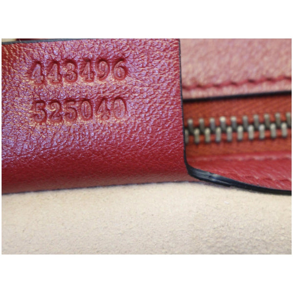 GUCCI GG Marmont Matelasse Leather Shoulder Bag Black/Red 443496