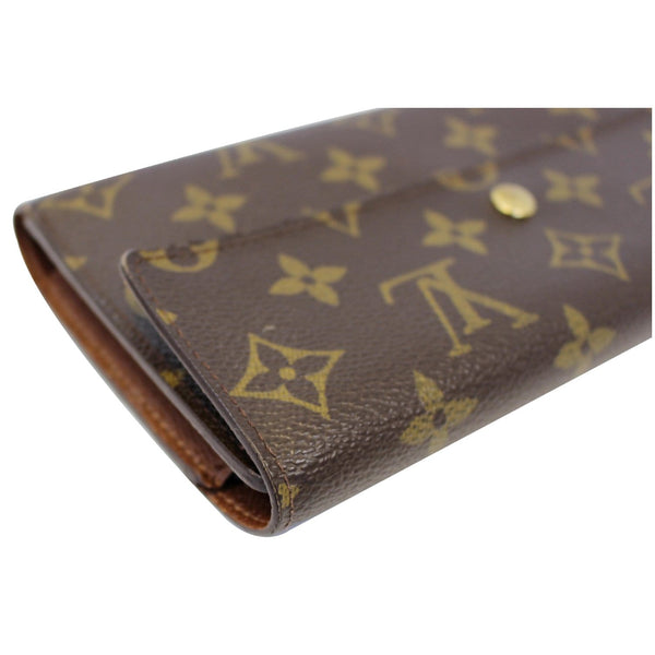 LOUIS VUITTON Porte Tresor International Monogram Canvas Wallet Brown