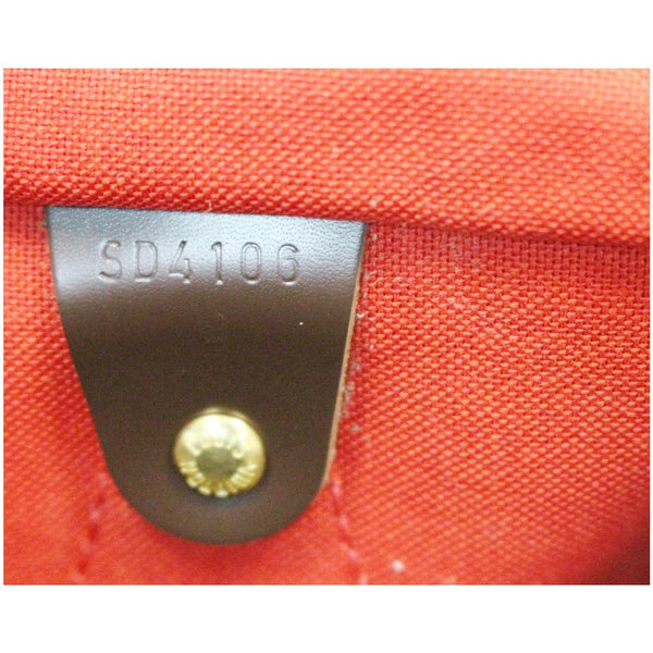 LOUIS VUITTON Speedy 35 Damier Ebene Satchel Bag Brown