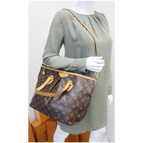 LOUIS VUITTON Palermo PM Monogram Canvas Shoulder Bag Brown women