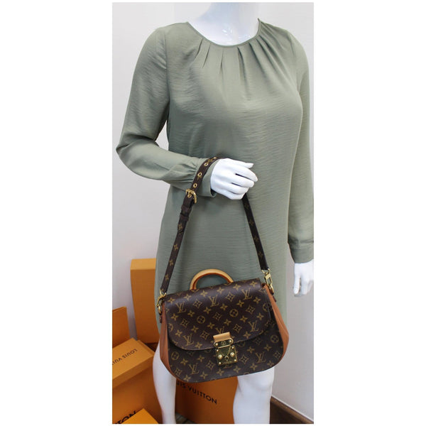 LOUIS VUITTON Eden MM Monogram Canvas Shoulder Bag Brown